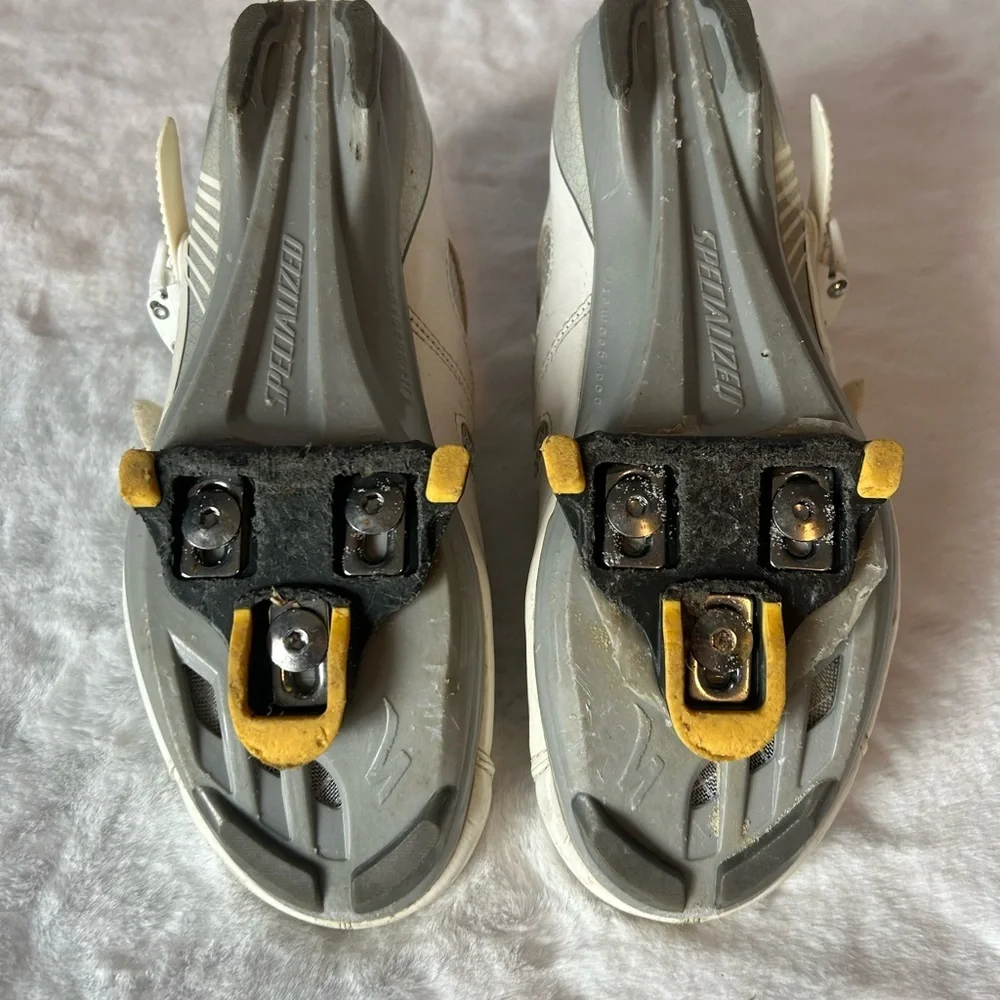 Specialized Torch Road Cycling Shoes Women 39.5 White Strap Lightweight
